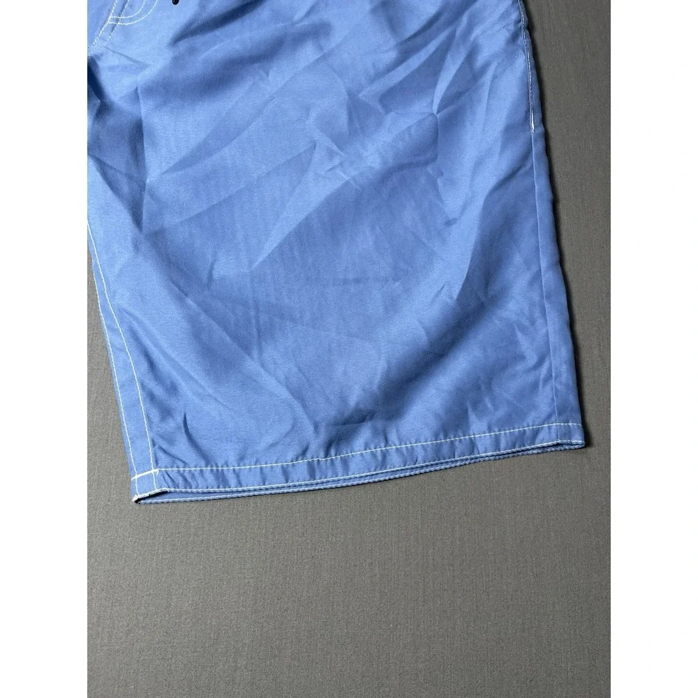 True Religion Shorts Mens 44 Blue Board Swim Trunks Flap Pockets Swimsuit